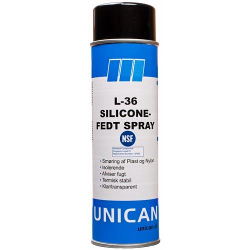 Unican L-36 Siliconefedt spray 500 ml