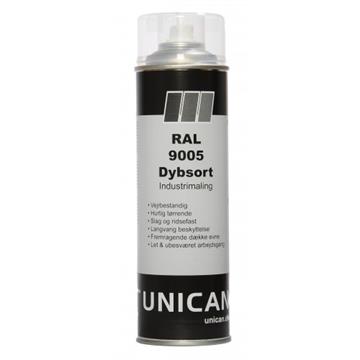 Unican Ral-9005 Dybsort 500 ml