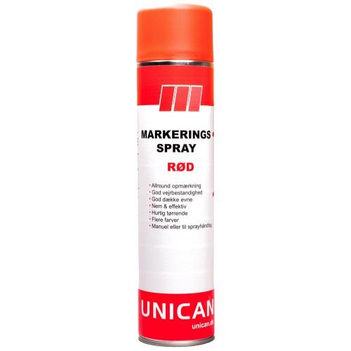 Unican Markeringsspray rød 600 ml